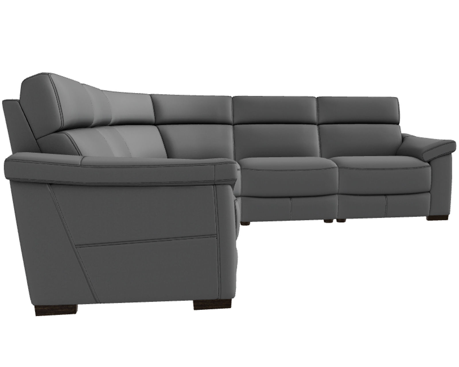 Estremo C216 Stationary Sectional (+40 fabrics) - Layout C: Five Piece Sectional 119" x 119"