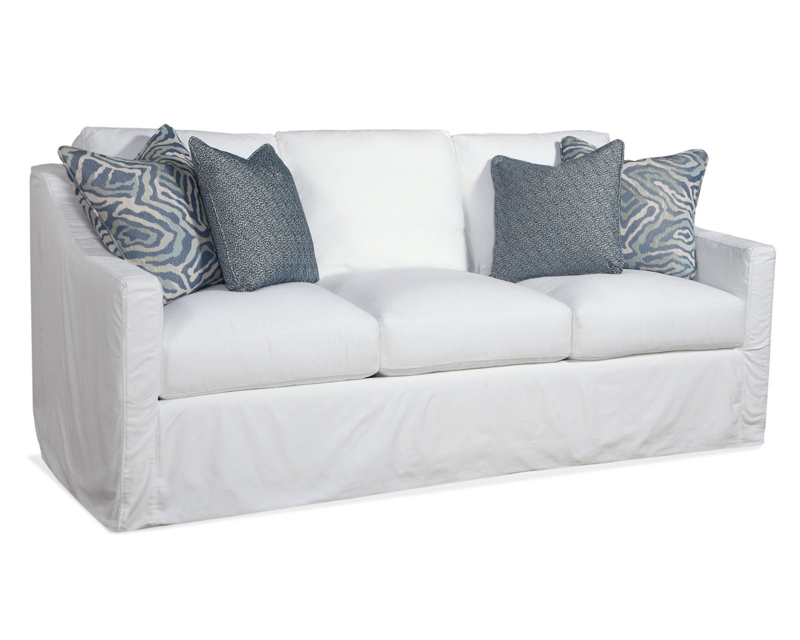 Oliver 81" Slipcover Sofa (+69 fabrics) - Oliver 81" Slipcover Sofa (Three cushions)