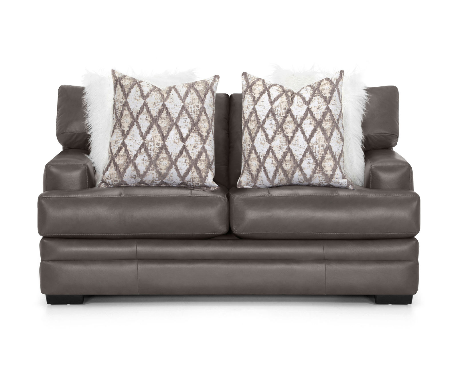 Lizette 973 Leather Sofa (101") Includes Pillows - Take an Extra 25% Off this Leather Loveseat