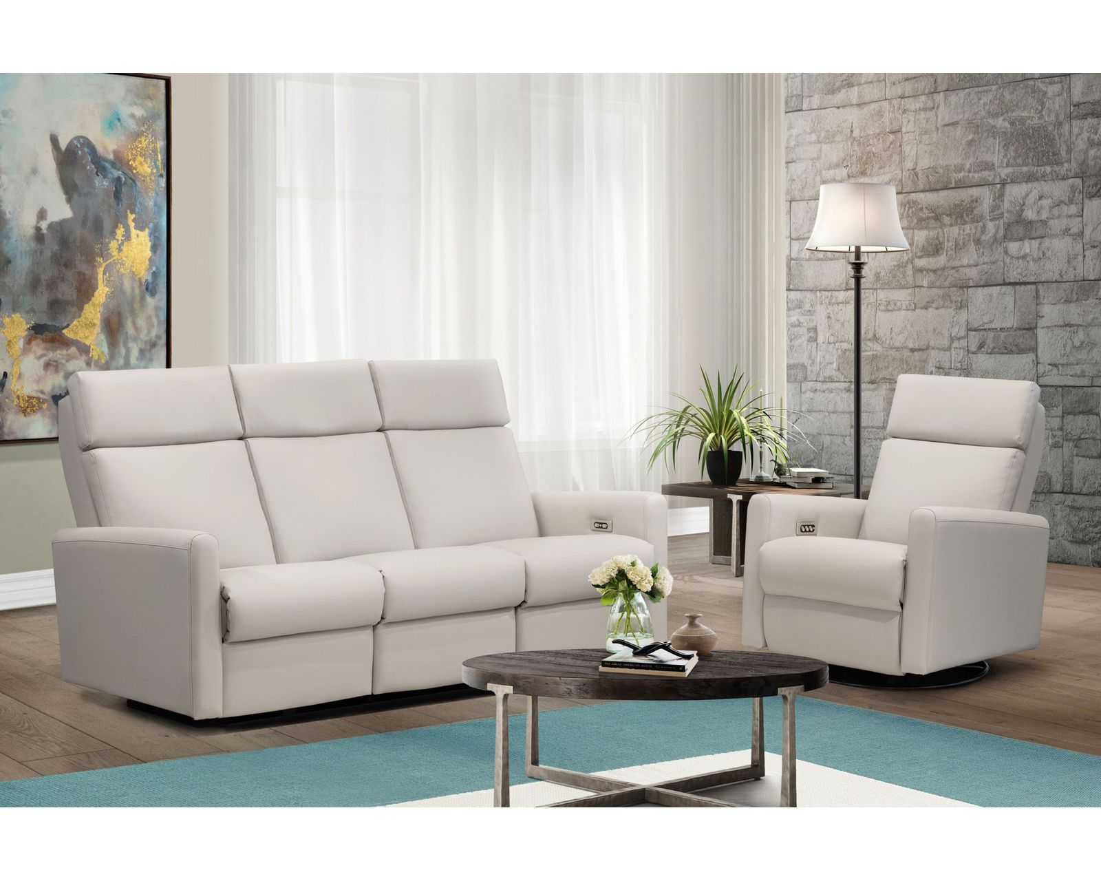 Lillian 73" Reclining Sofa (+140 leathers) - Endless Custom Options. One Perfect Fit.