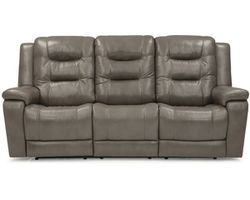 Leighton 41063 Power Headrest Power Reclining Sofa (86") +100 leathers