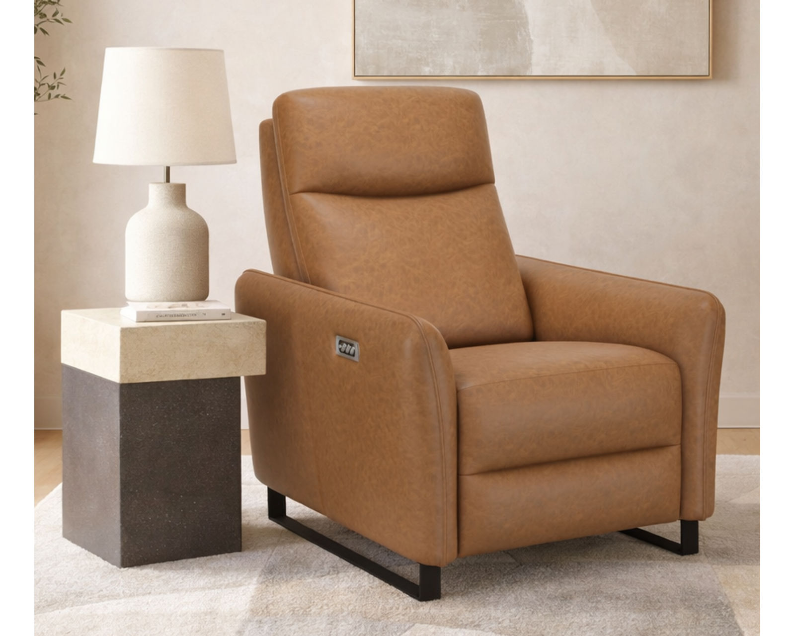 Flora Dual Power Reclining Sofa — Available in Standard & Wide Cushions, 140+ Leather Options, and 75", 80", or 107" Widths - Premium Comfort Without Compromise