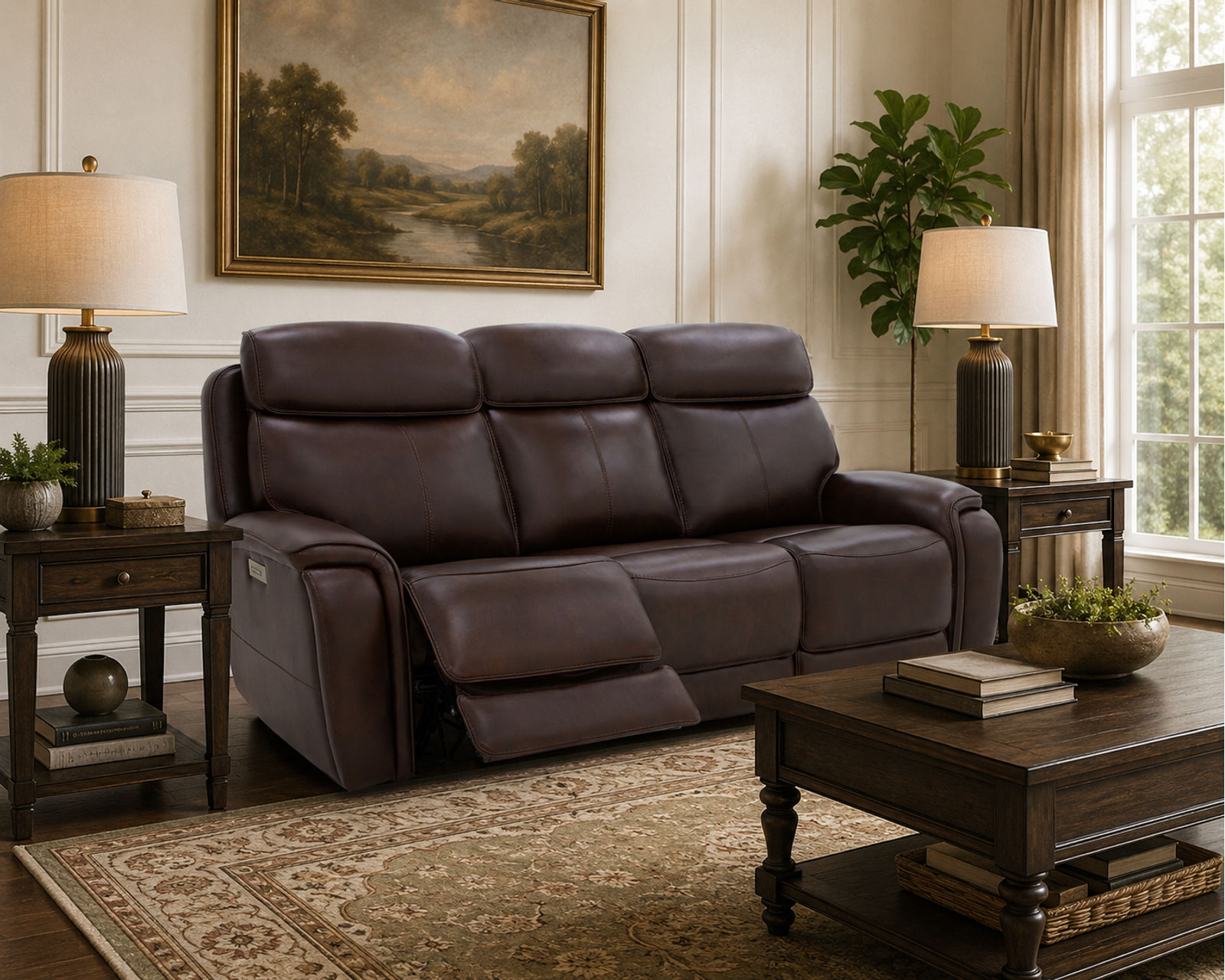 Walker 1580-70 Triple Power Leather 78" Reclining Console Loveseat (2 colors) - The Comfort You Love Today. The Durability You’ll Appreciate Tomorrow.