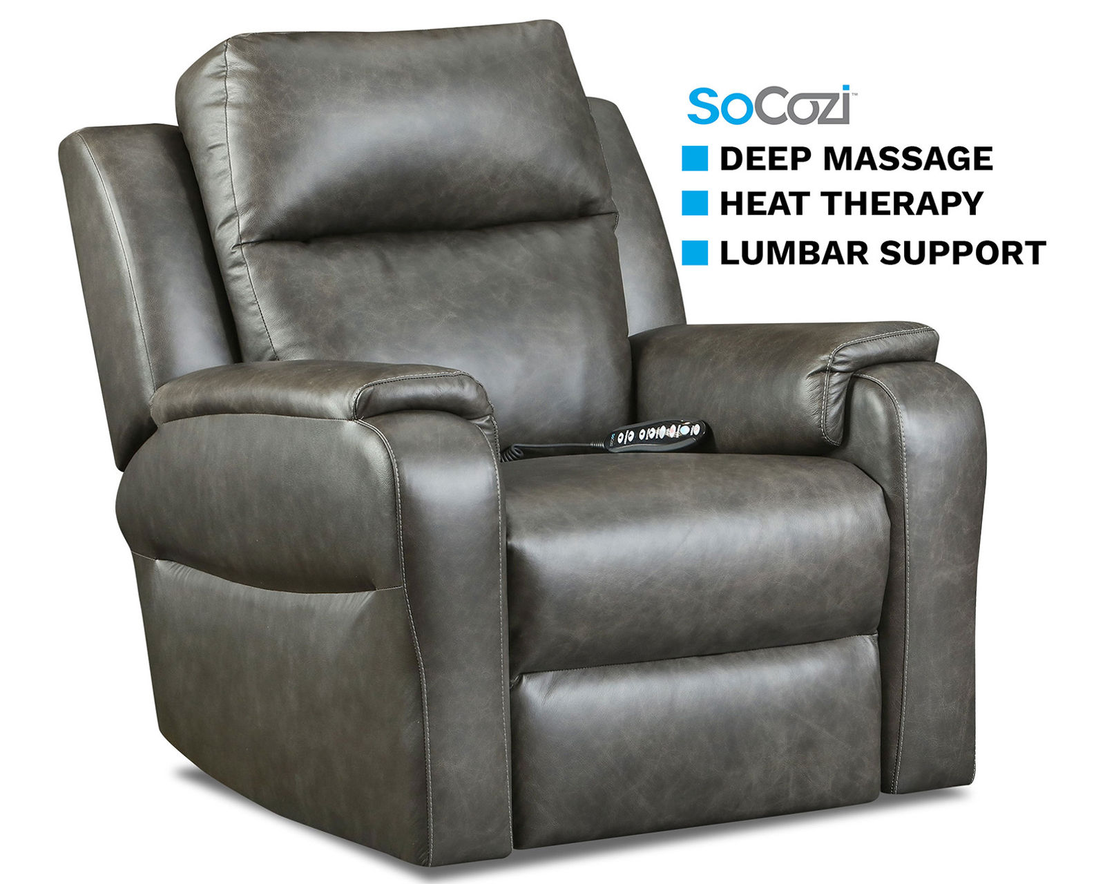 Davidson Dual Power Zero Gravity Reclining Sofa with SoCozi™ Heat & Massage (+100 fabrics and leathers) - SoCozi Heat and Massage Recliner