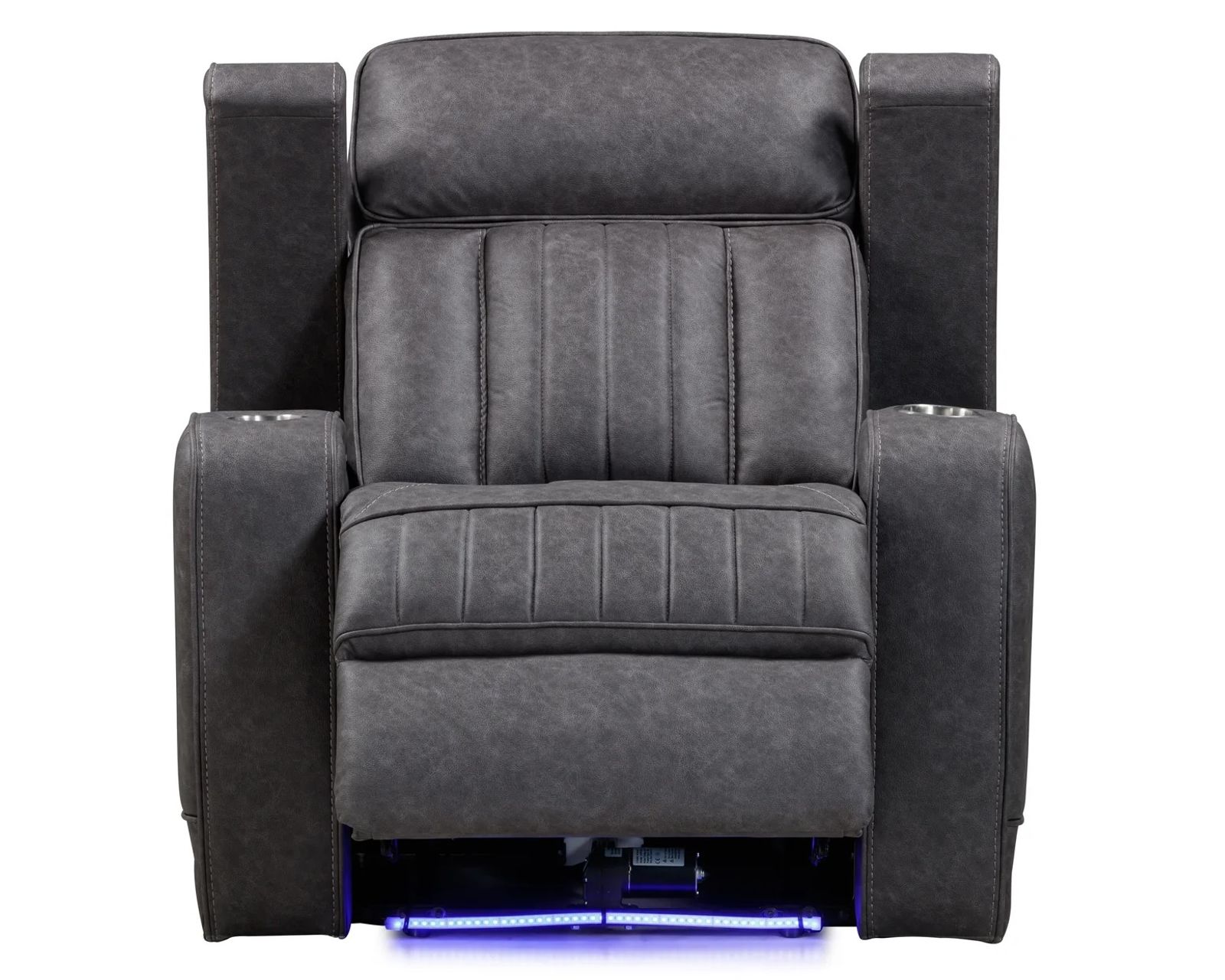 Equinox Power Headrest Power Recliner Mercury (In stock - Fast shipping) - Equinox Power Headrest Power Recliner