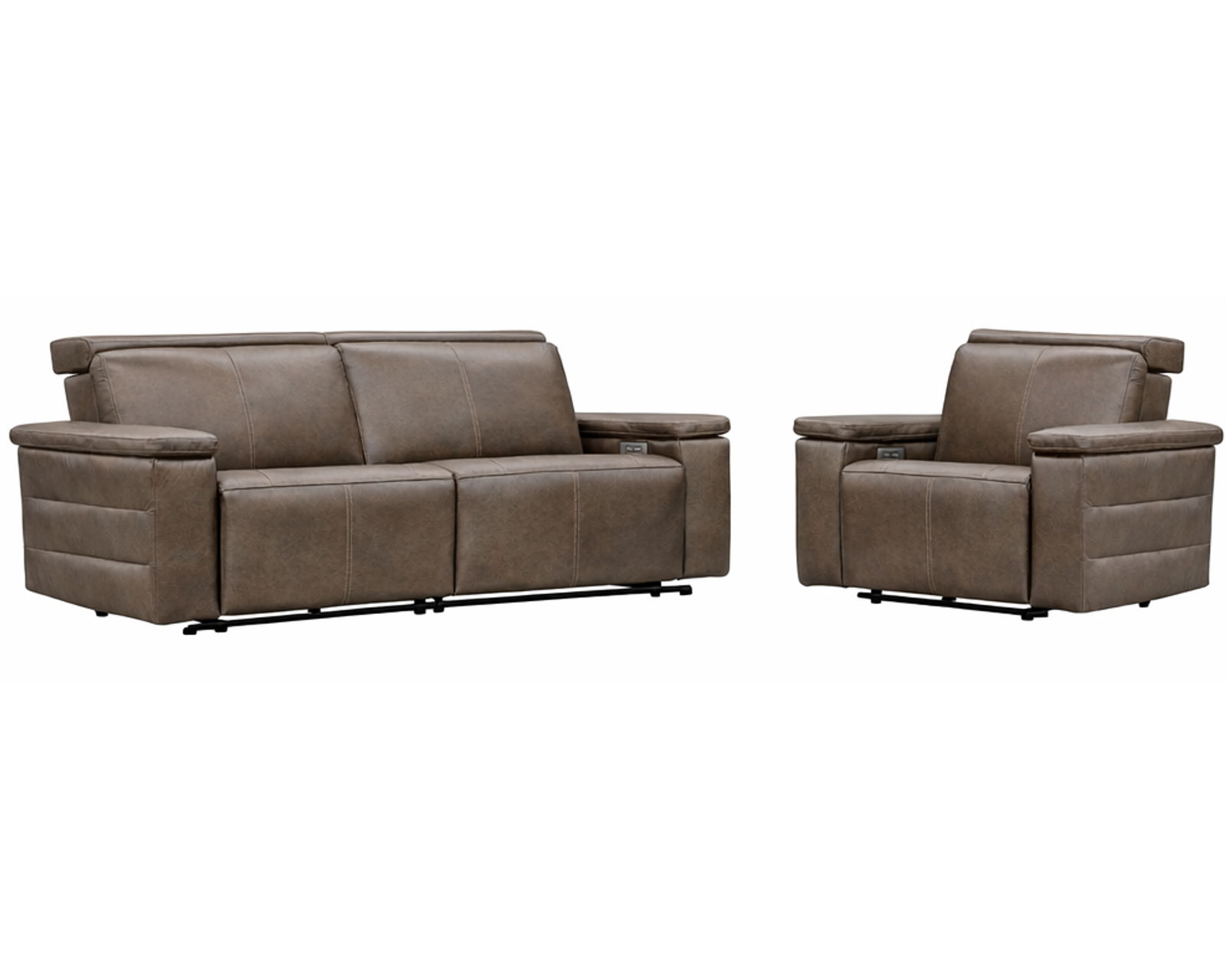 Nala Dual Power Reclining Sofa — Available in Standard & Wide Cushions, 140+ Leather Options, and 85", 88", or 117" Widths - Endless Custom Options. One Perfect Fit.