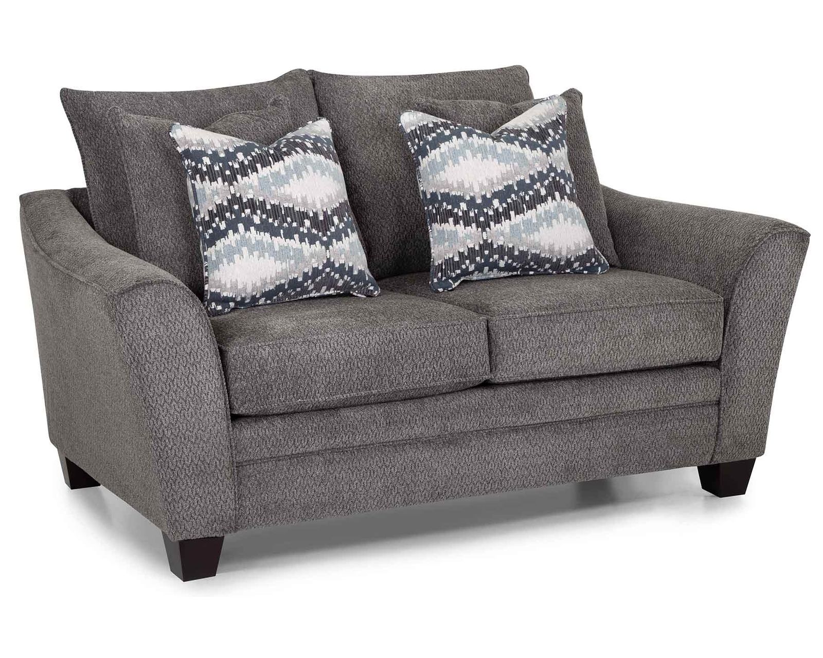 Eastbrook 99" Sofa (Contemporary Flare. Deep Comfort. Designed for Everyday Living) - Shown in Durable Polyester Color Charcoal