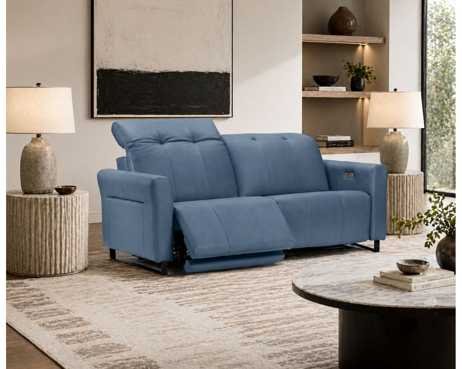 Shelia Dual Power Reclining Sofa — Available in Standard & Wide Cushions, 140+ Leather Options, and 80", 85", or 112" Widths - Designed for Comfort. Built for Life. Priced for You.