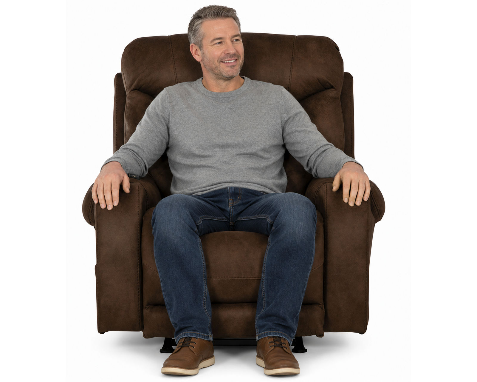 Recharger Power Headrest Power Recliner Deep-Tissue Massage, Therapeutic Heat & Personalized Power Comfort in One Recliner (two colors) - Therapeutic Comfort at the Touch of a Button.