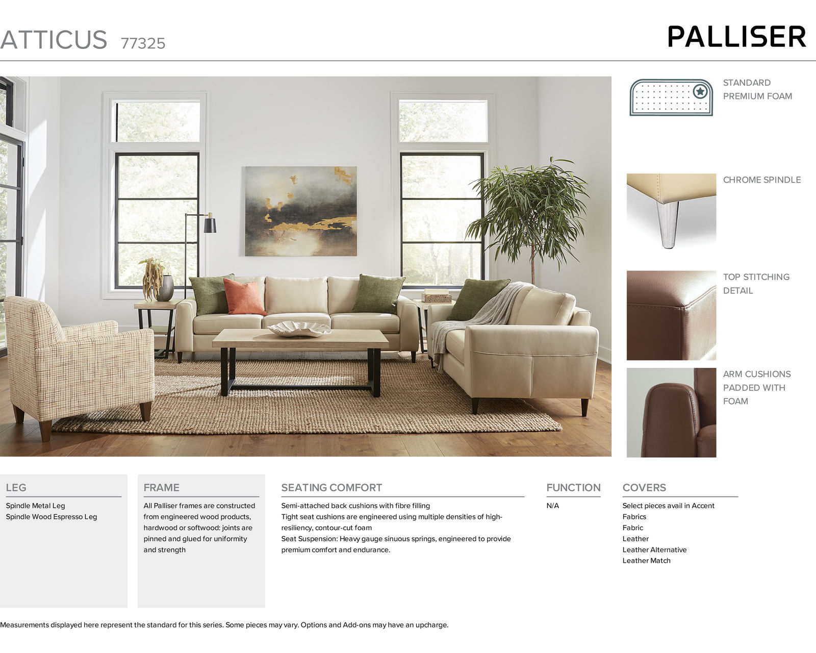 Atticus 77325 Chair (+100 leathers)
