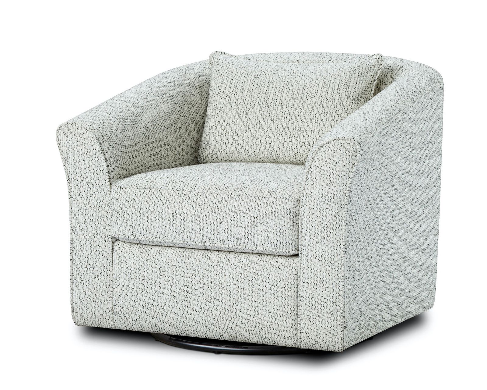 Winston Salt 87" Sofa 17-00 (Performance fabric) - Chit Chat Domino Swivel Chair - 53-02S (Performance fabric)