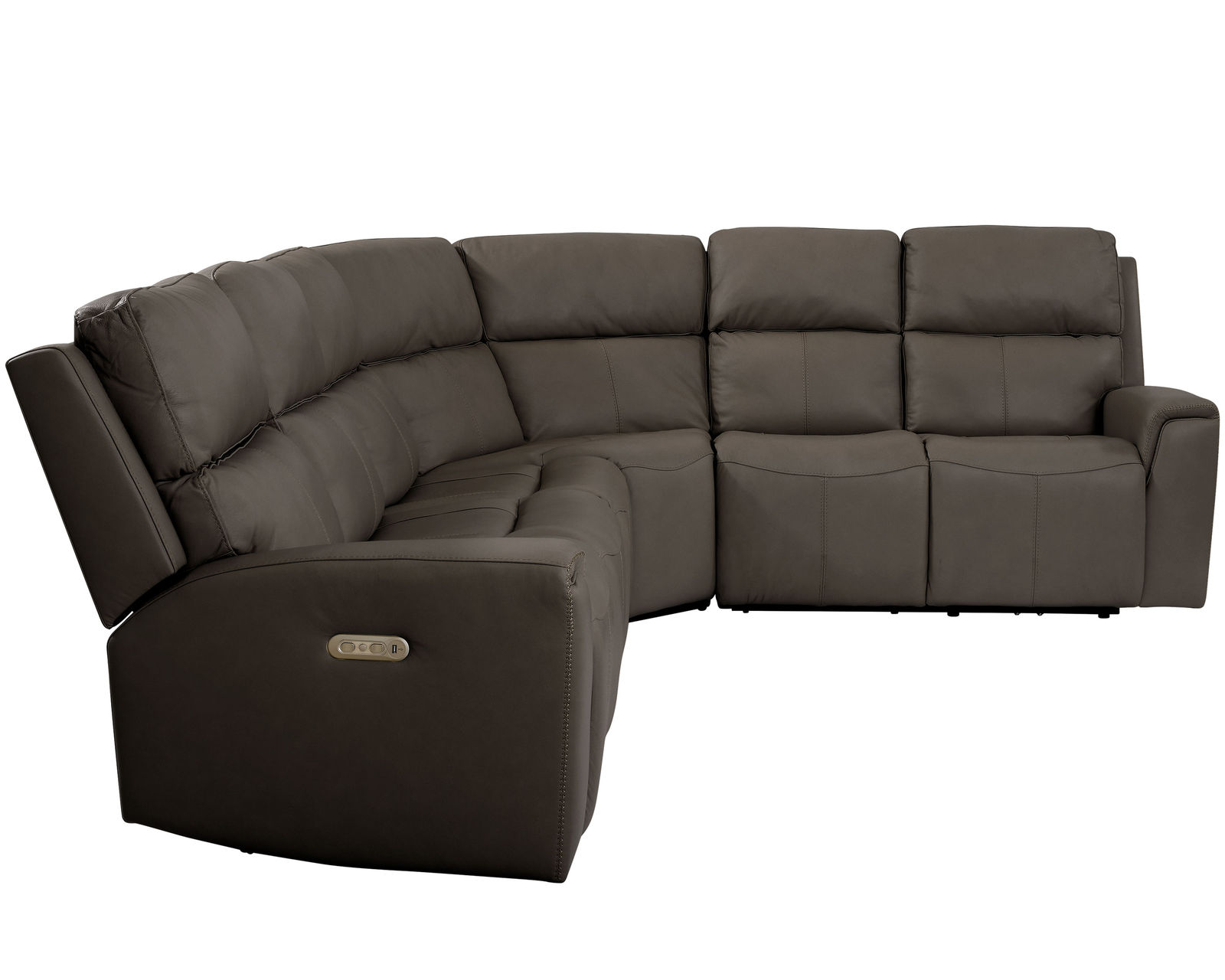 Jarvis Leather Power Reclining Sectional with Power Headrest (009-70) ZERO GRAVITY - In stock