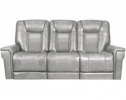 Sanibel 88" Sofa w/Power Recline, Power Head Rests &amp; Power Lumbar (Lay Flat) Dove Leather (In stock)