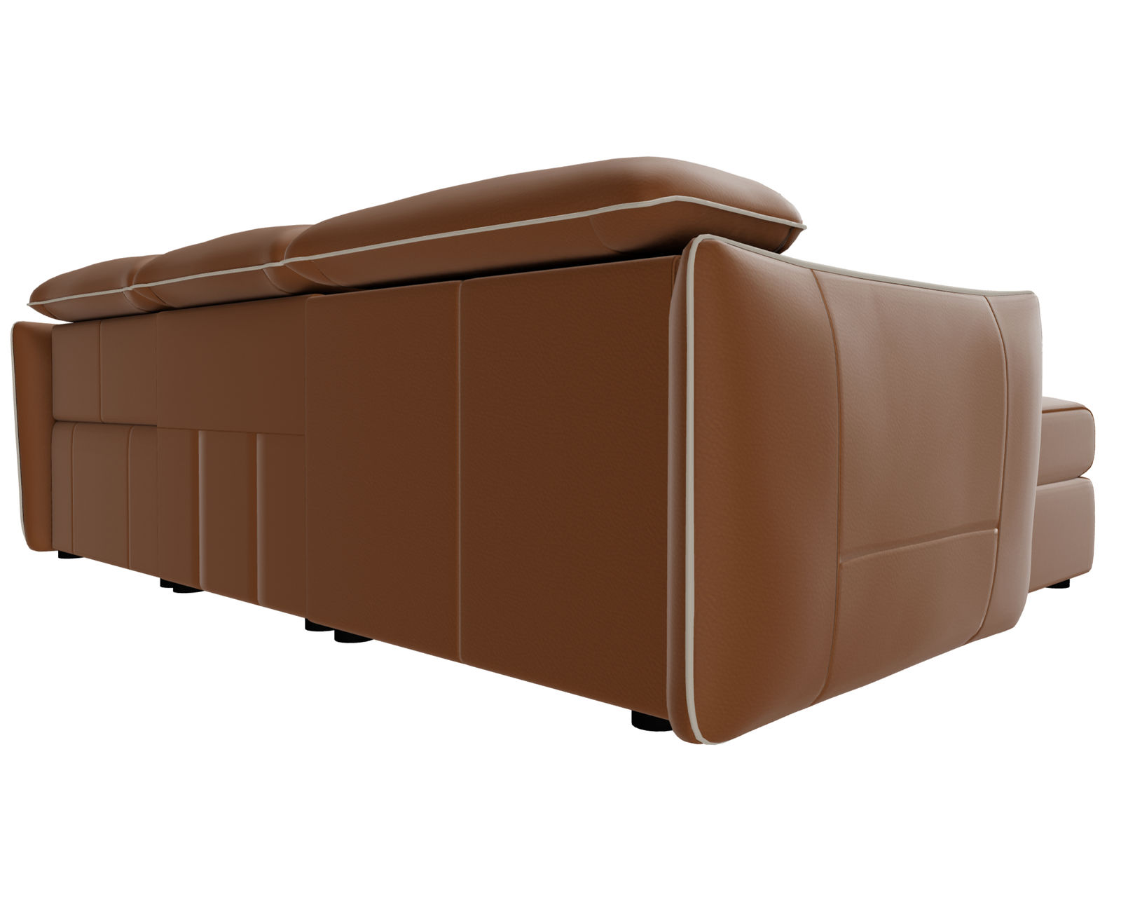 Meraviglia 108" Storage Chaise Sofa (+50 leathers) - Layout B: Meraviglia 108" Storage Chaise Sofa 67" x 108"