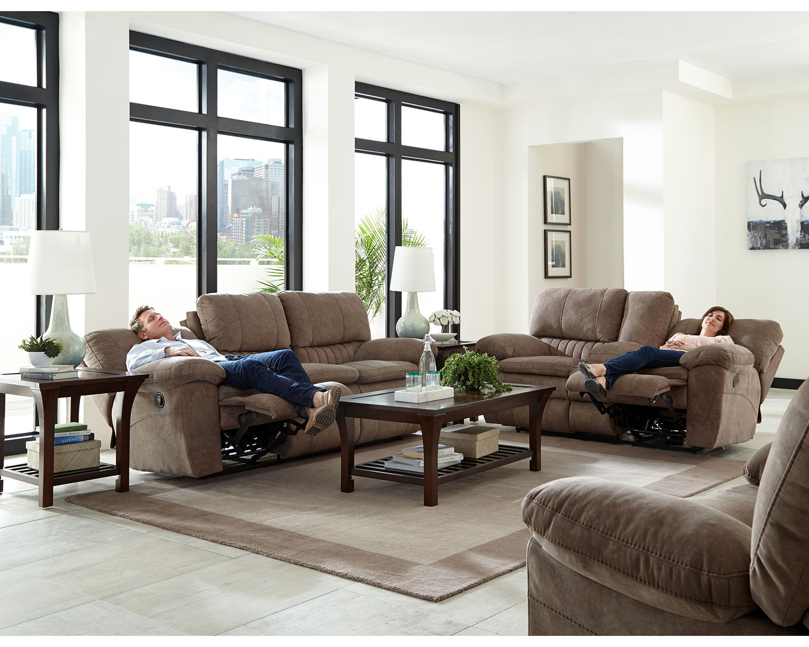 Reyes 91" Lay Flat Reclining Sofa (two colors) - Engineered for Relaxation. Crafted for Life.