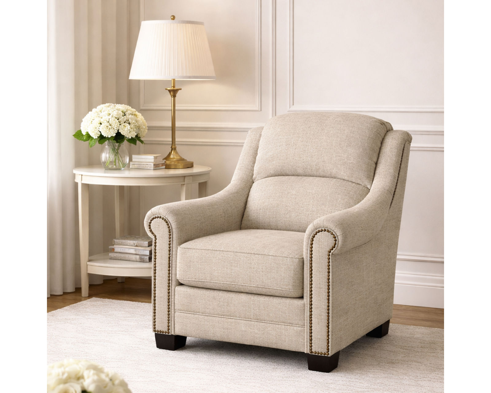 Dawson 88" Sofa (+101 Standard and Performance Fabrics) - Dawson 1D04 Chair