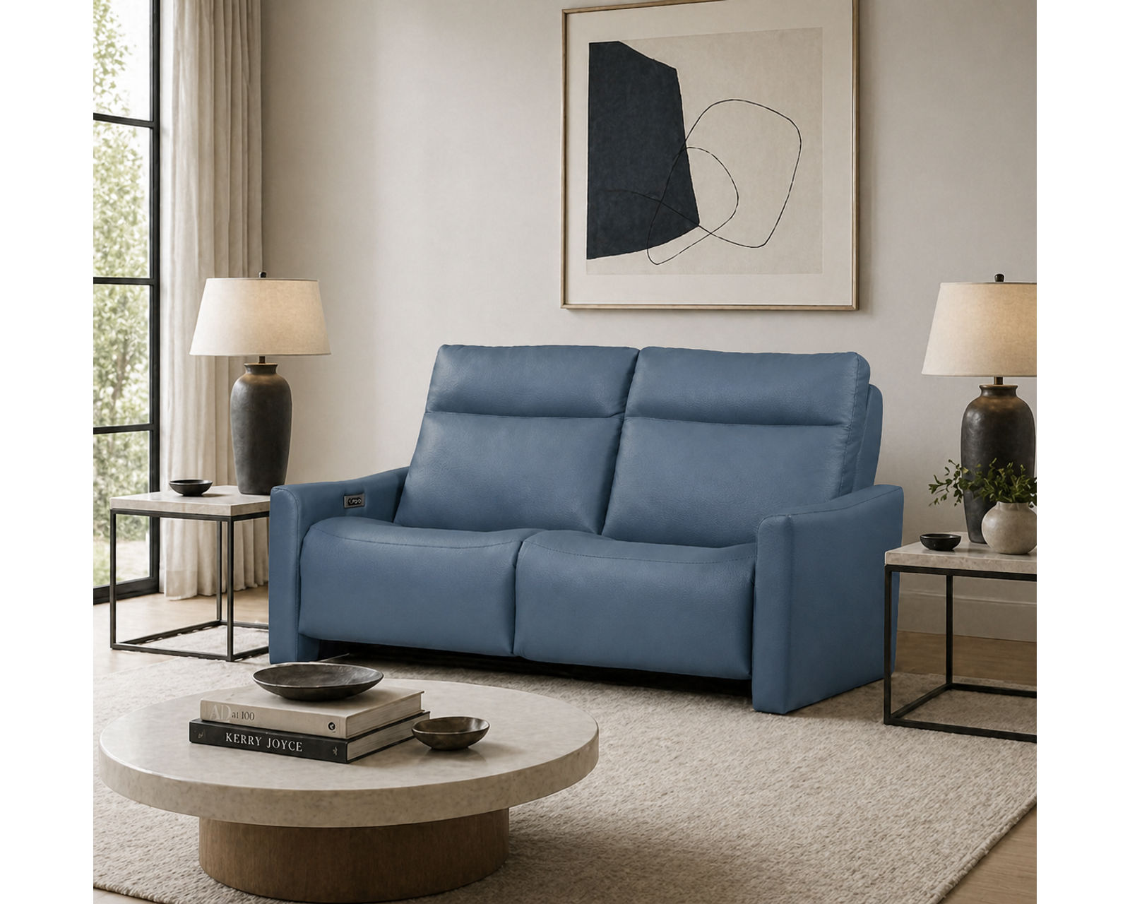 Kirk Dual Power Reclining Sofa — Available in Standard & Wide Cushions, 140+ Leather Options, and 76", 79", or 108" Widths - Endless Custom Options. One Perfect Fit.