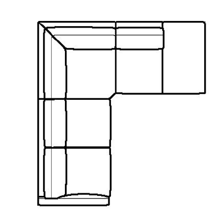 Layout C: Two Piece Sectional 92" x 83"