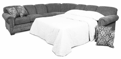 Layout F: Three Piece Sleeper Sectional 125" x 125"
