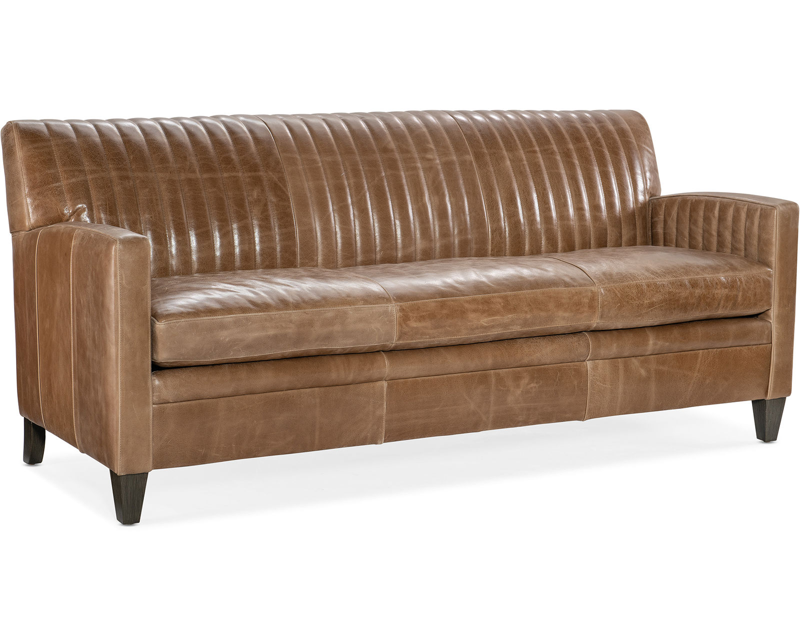 Bradington Young Barnabus 486 Bench Seat Sofa (12 leathers) 8-Way Hand Tie - Barnabus Bench Seat Sofa 8-Way Hand Tie