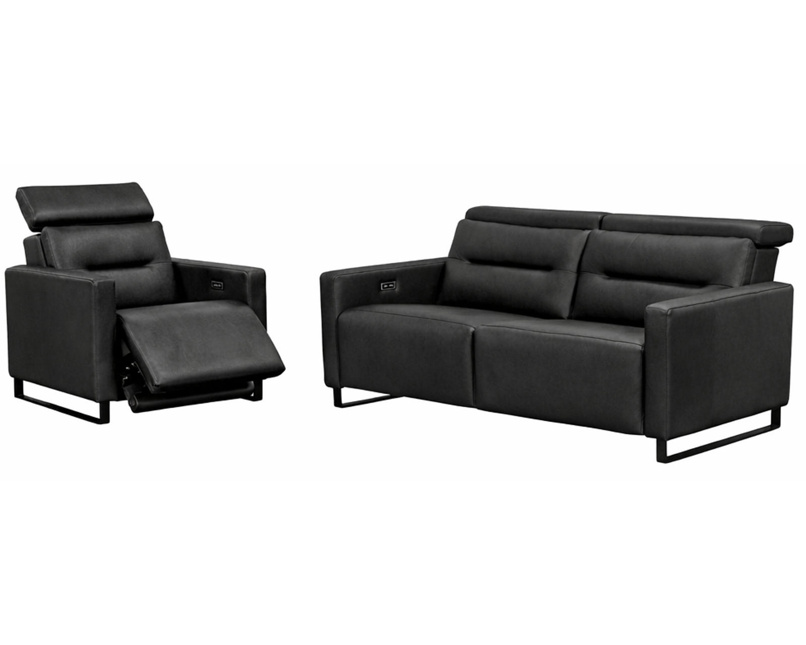Cleo Dual Power Reclining Sofa — Available in Standard & Wide Cushions, 140+ Leather Options, and 74", 79", or 105" Widths - Experience the Difference Precision Makes