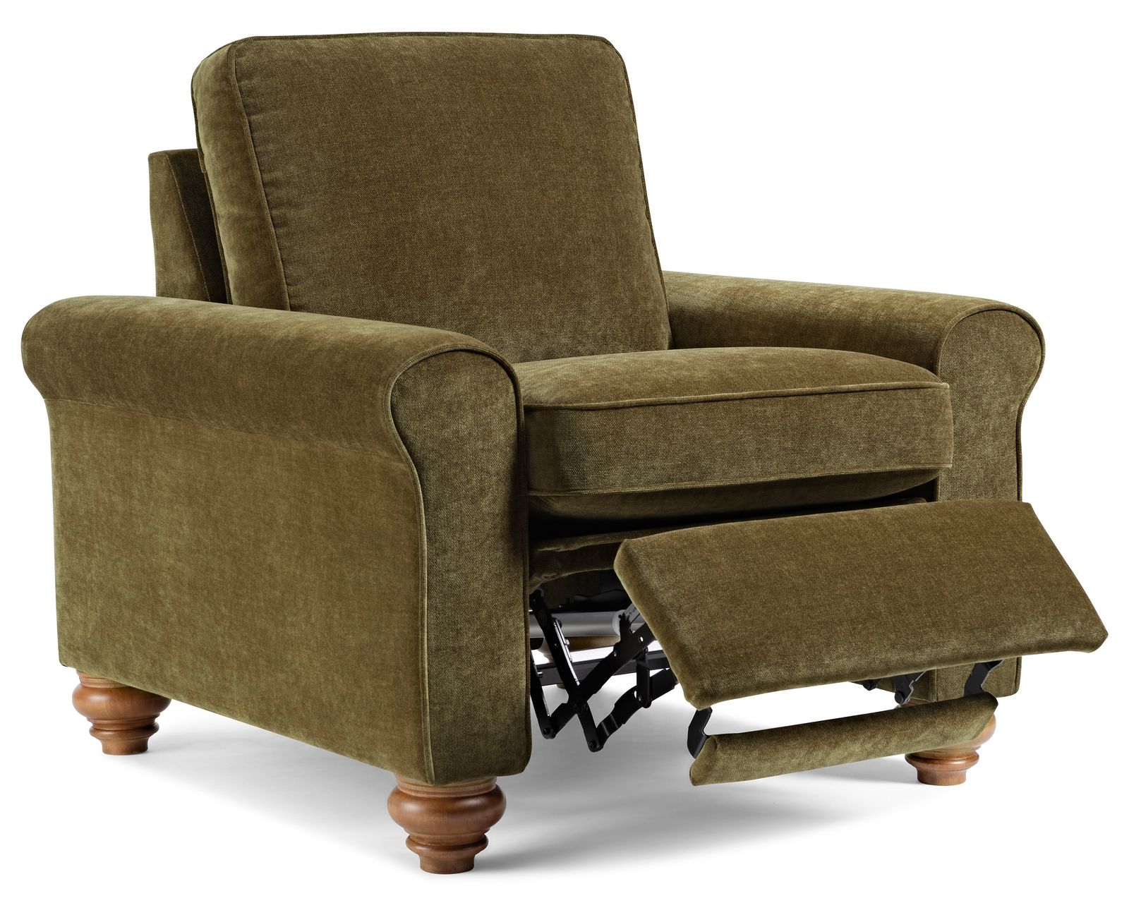 Weston 88" Power Incliner Sofa (+100 fabrics) 3 wood finishes - Furniture Built to Fit Your Life—Not Just Your Room.