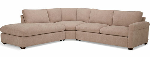 Layout O: Three Piece Sectional. 108" x 119"