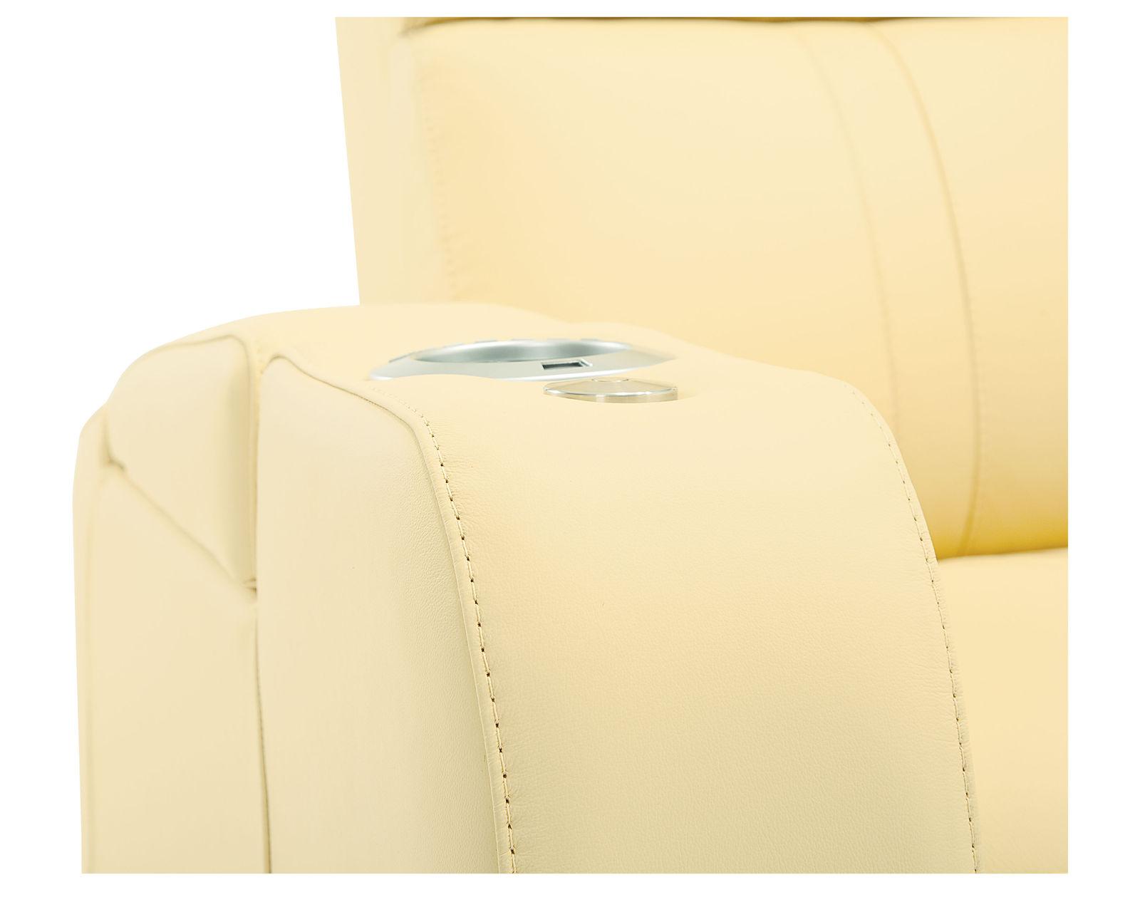 Flicks 41416 Power Reclining Home Theater Sectional (+200 colors)  - LED lighted cupholder standard