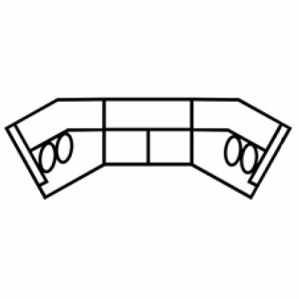 Layout B: Three Piece Sectional 59" x 169" x 59"