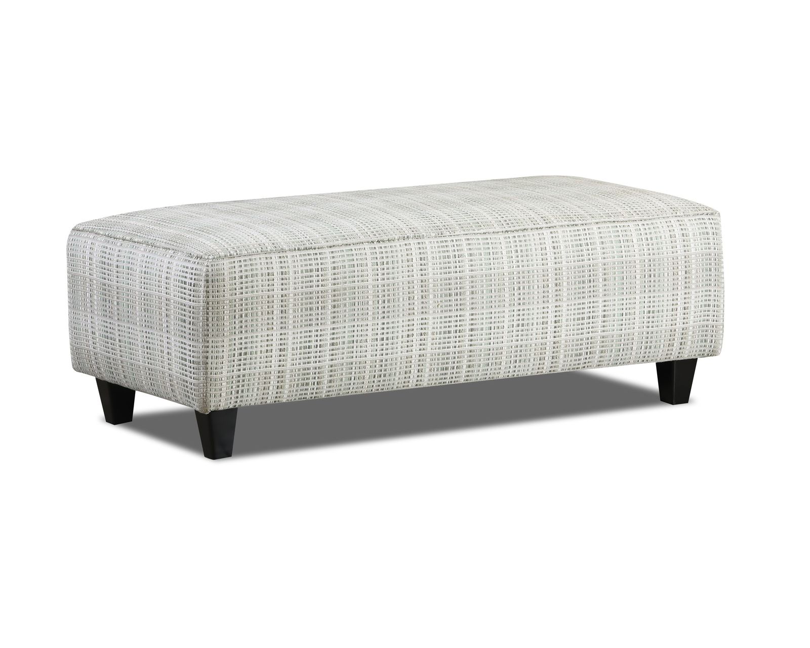 Charlotte Cremini Two Piece Sectional - 7000 (includes pillows) 124" x 97" - Portsmouth Moss 24" x 49" Cocktail Ottoman