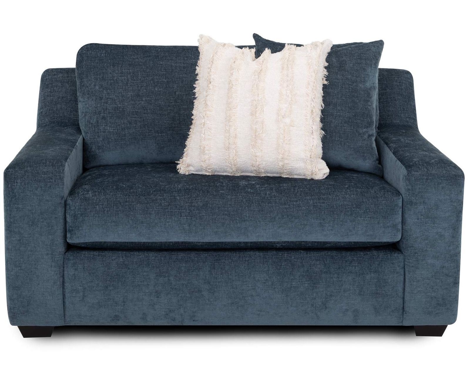 Indigo 90" Sofa (Deep Comfort. Rich Color. Effortlessly Relaxed) - Indigo 60" Snuggler Loveseat