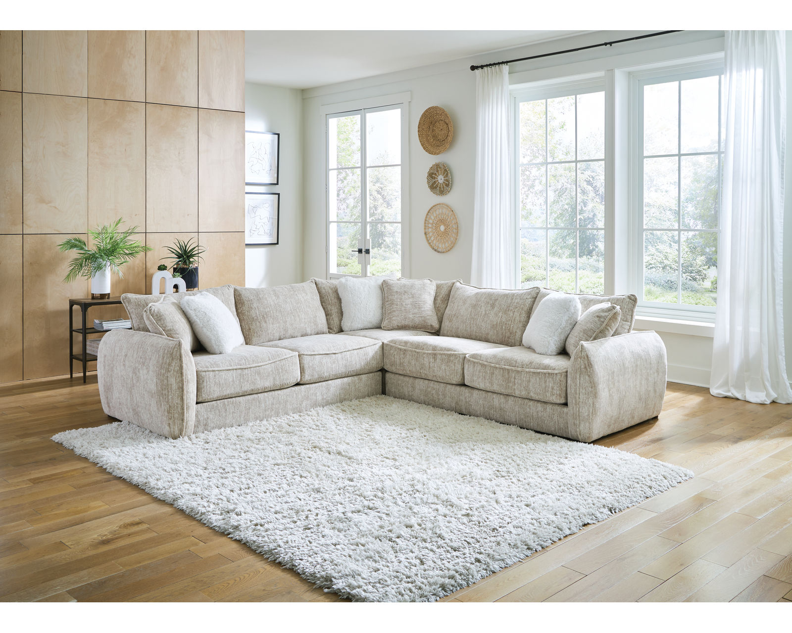 Bucktown 2306 Stationary Sectional (includes pillows) - Layout C: Three Piece Sectional 126" x 126"