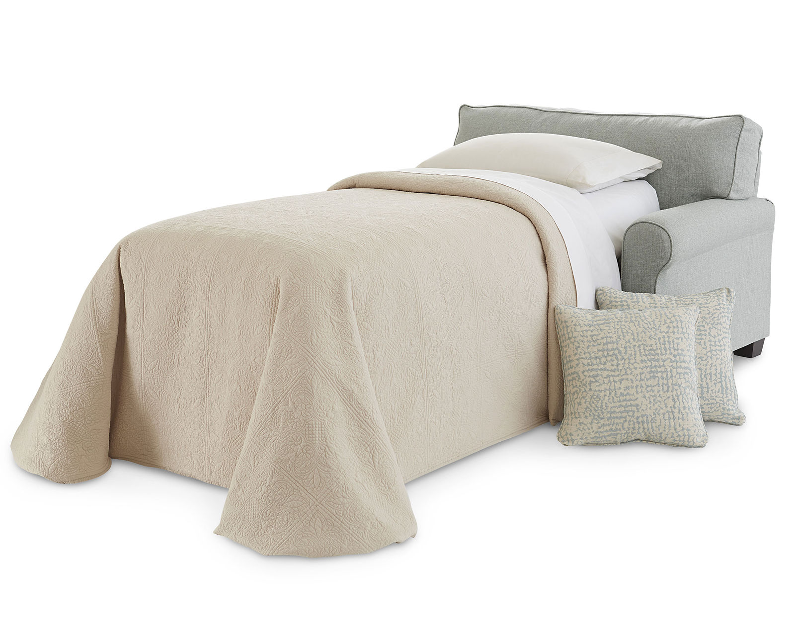 Shannon Twin - Full - Queen Sleeper (+140 fabrics) - Shannon Twin Size Chair and a Half Sleeper