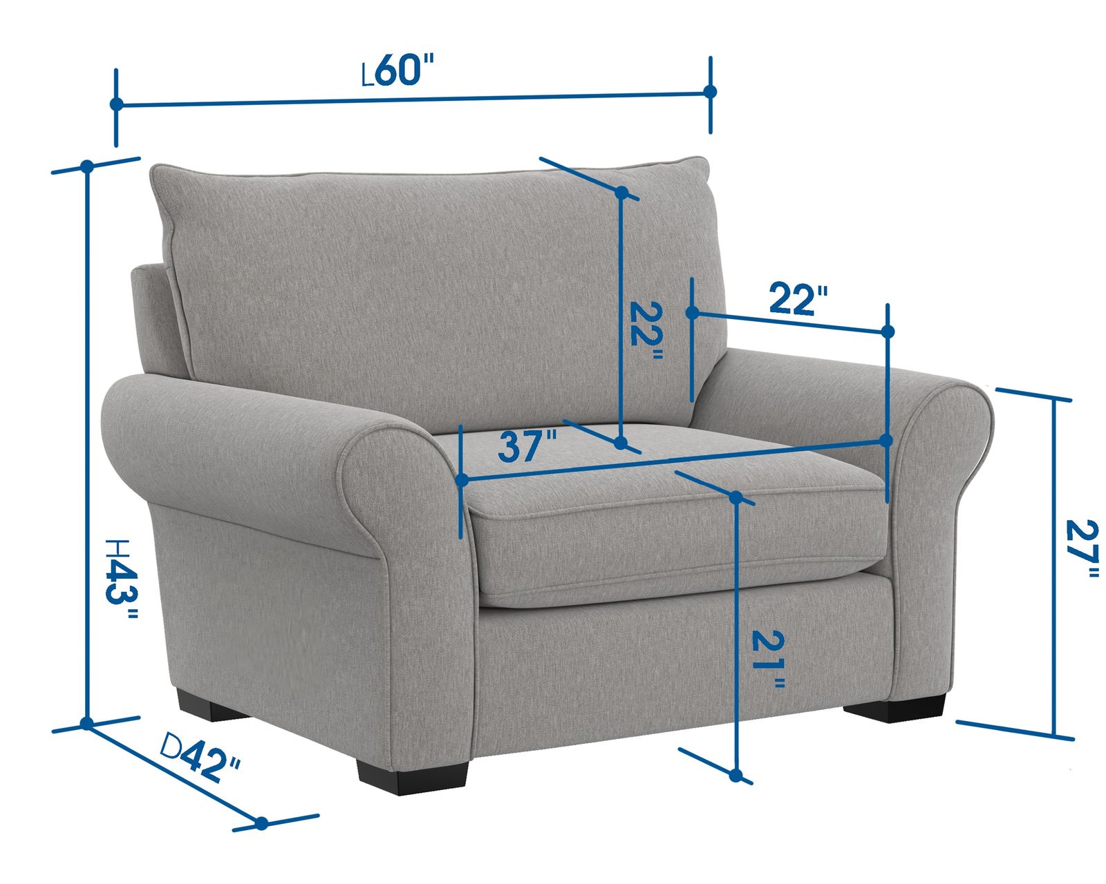 Alden 96" Oversized Sofa (2 colors) includes pillows - Innovation You Can't See. Comfort You Can Feel.