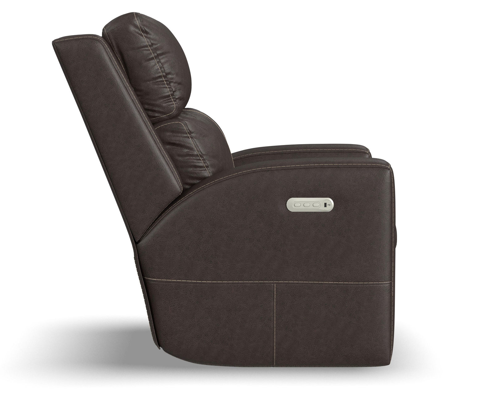 Score Zero Gravity Leather Power Recliner with Power Headrest and Lumbar (Colors Available) - 100% top-grain leather everywhere your body touches.
