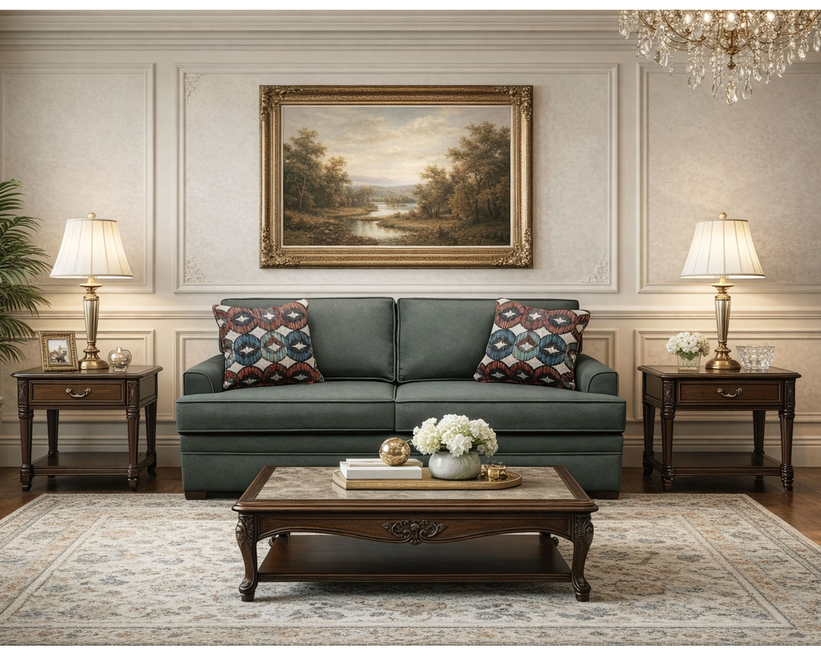 Hallie 72" Two Cushion Sofa  (+100 Standard and Performance Fabrics)