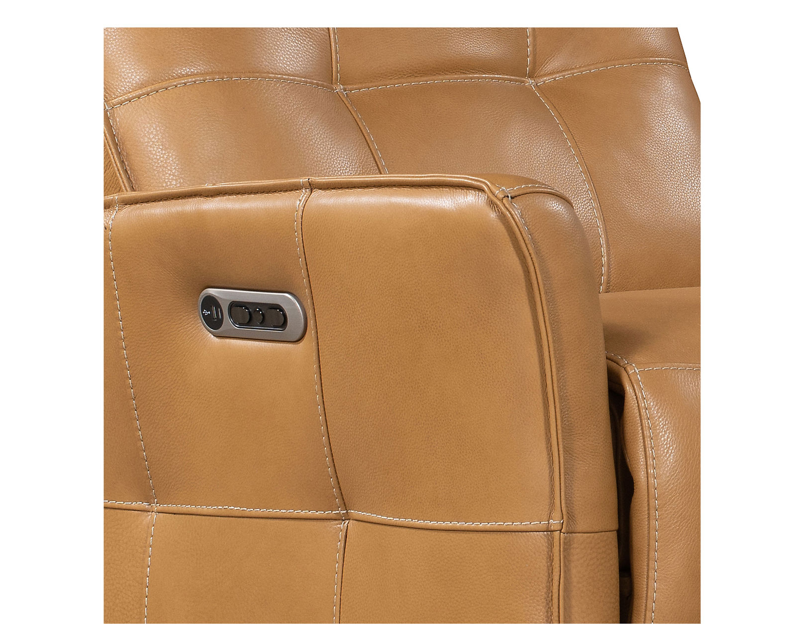 Gershwin 88" Cordless Zero Gravity Power Headrest Power Reclining Sofa (Butterscotch leather) In stock - Fast shipping - Includes power headrest, power recliner and USB charging