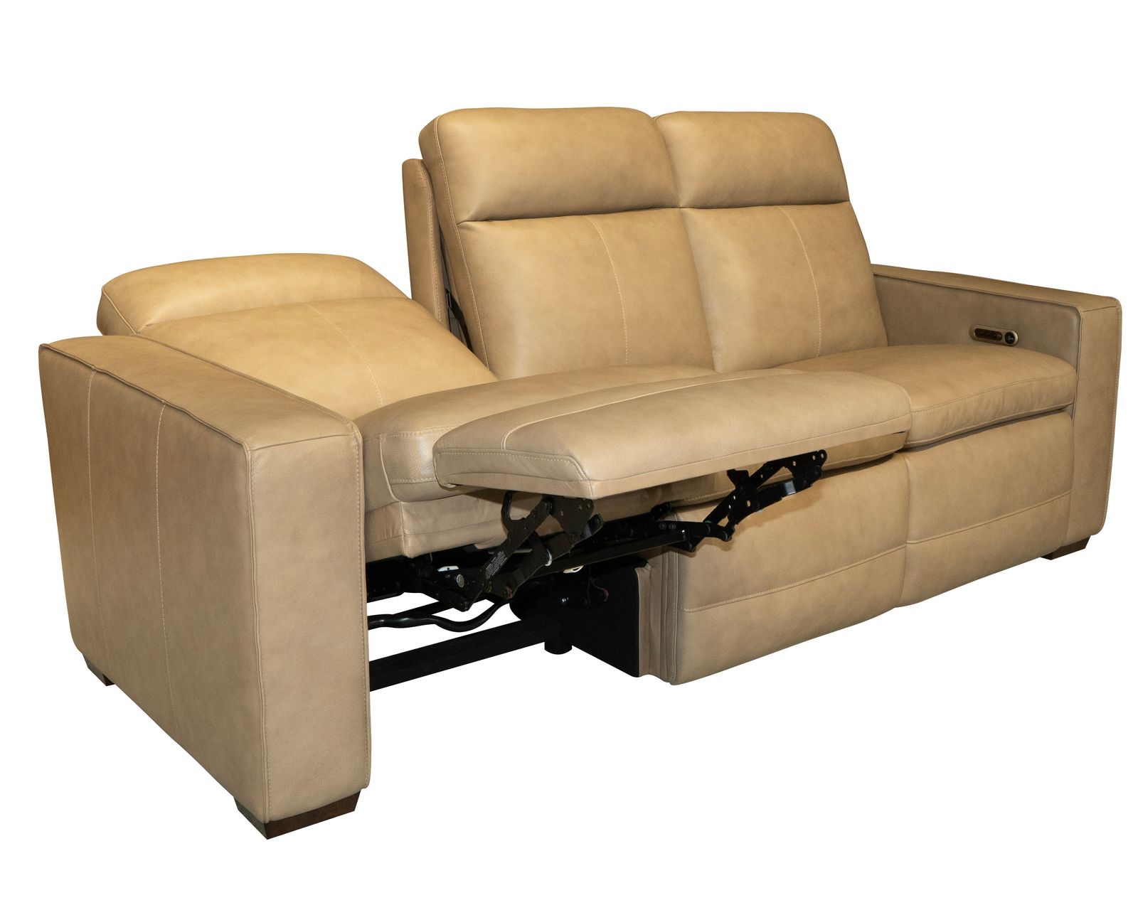 Dutch 1519 Triple Power Recliner (+2 colors) in stock - Dutch Triple Power Reclining Console Sofa