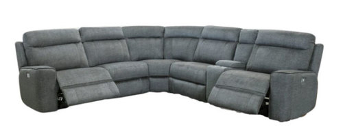 Layout C: Six Piece Reclining Sectional 110.5" x 132.5"