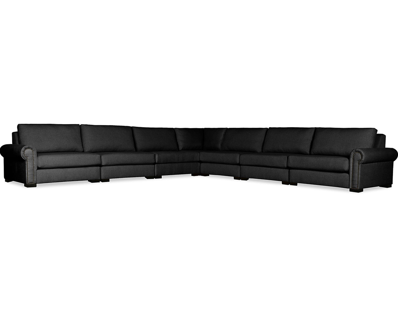  Sylviane 7 Pieces Modular Sectional (Choice of Colors) -  Sylviane 7 Pieces Modular Sectional in Charcoal