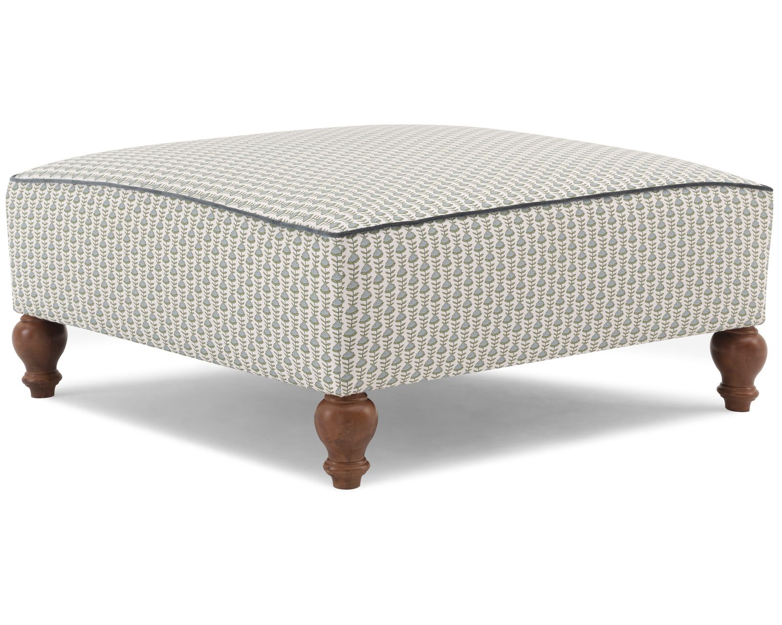 Erin & Ben Renelle Square Cocktail Ottoman 38"  (+50 fabrics) - Renelle 38" Square Cocktail Ottoman