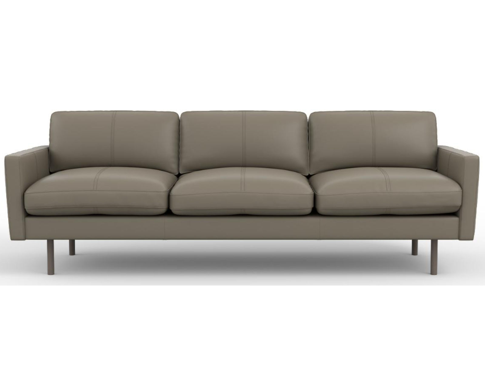 Villa 80" Leather Sofa (+20 leathers) - Cement