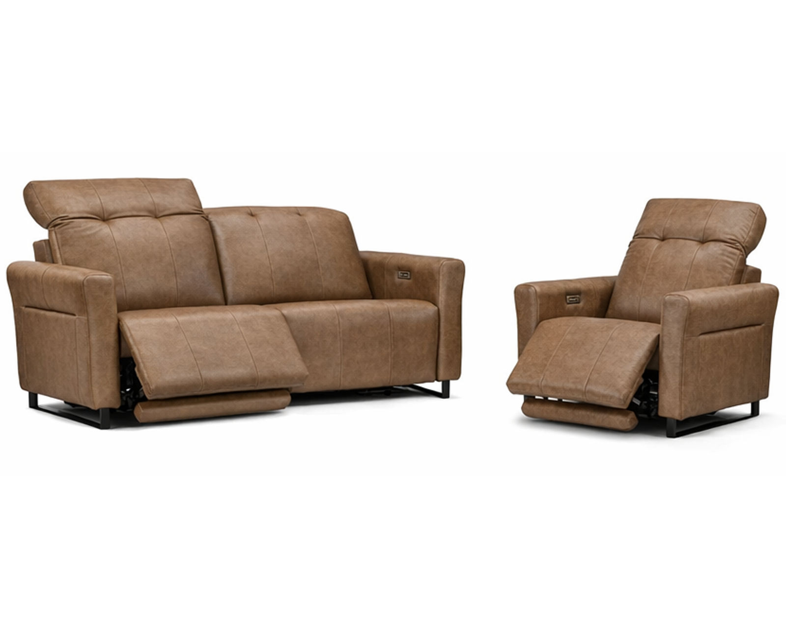 Shelia Dual Power Reclining Sofa — Available in Standard & Wide Cushions, 140+ Leather Options, and 80", 85", or 112" Widths - Luxury Seating, Smart Investment