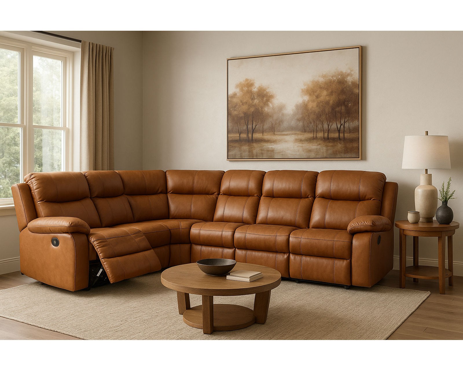 Oakwood 41049 Reclining Sectional (+100 leathers)