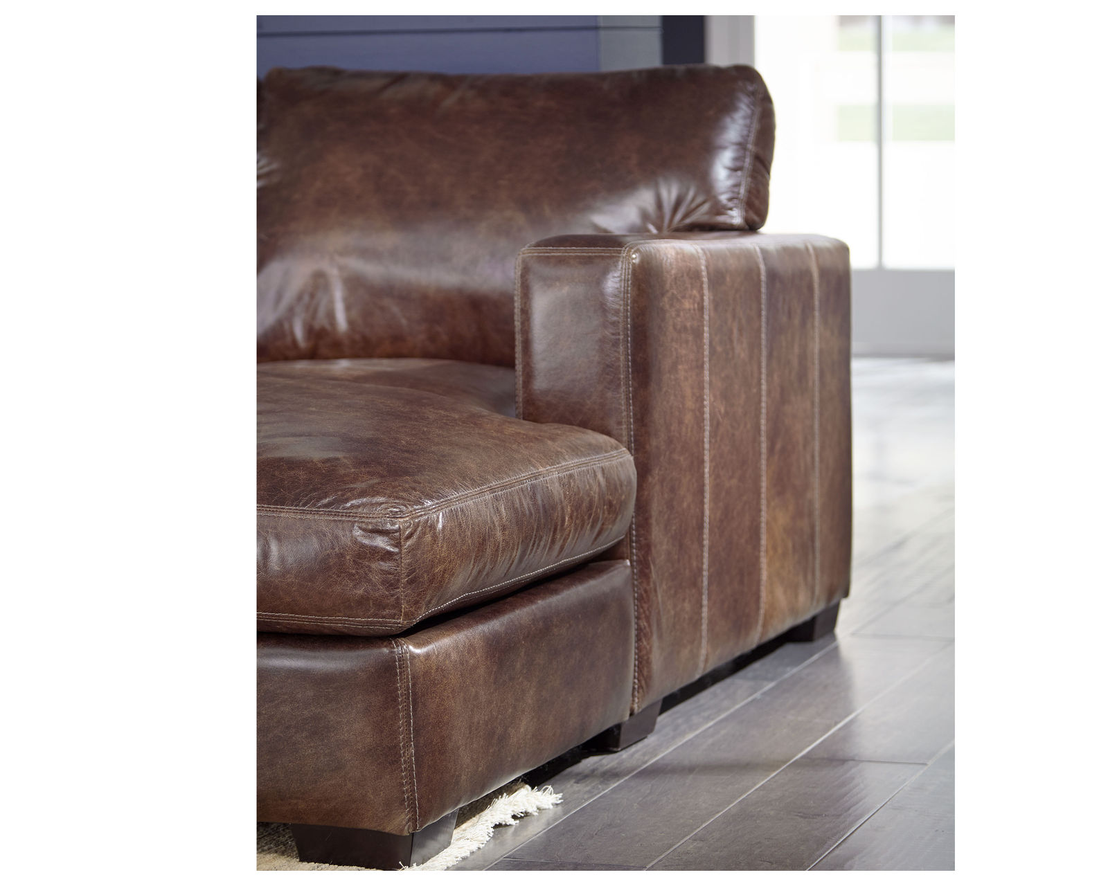 Colebrook 77267 Sectional (+100 Leathers) - Chaise available left or right side.