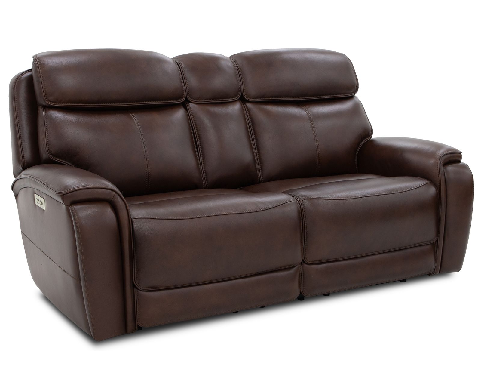 Walker 1580-70 Triple Power Leather 78" Reclining Console Loveseat (2 colors)