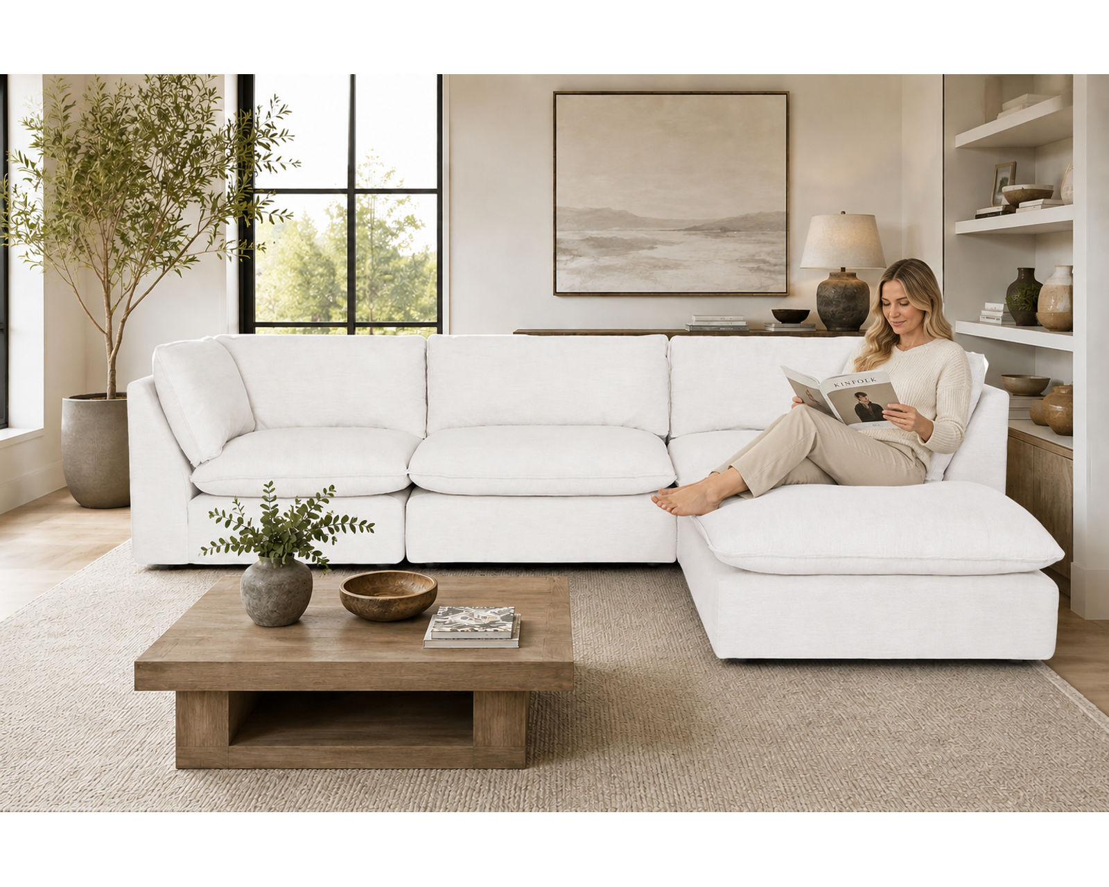 Boston 835 Modular Sectional (Elevated Style, Endless Possibilities) Performance Fabric - Professionally Designed. Beautifully Coordinated. Affordably Yours.