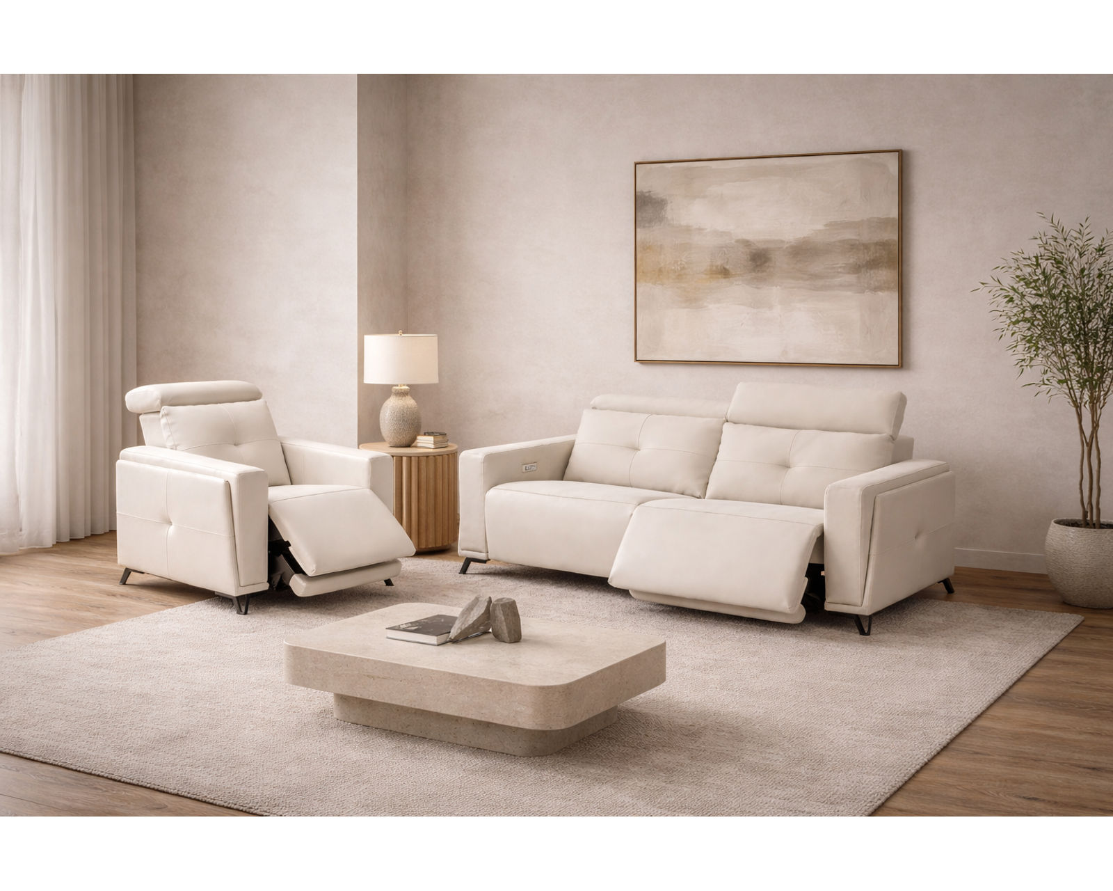 Mackenzie Dual Power Reclining Sofa — Available in Standard & Wide Cushions, 140+ Leather Options, and 80", 84", or 112" Widths - Endless Custom Options. One Perfect Fit.