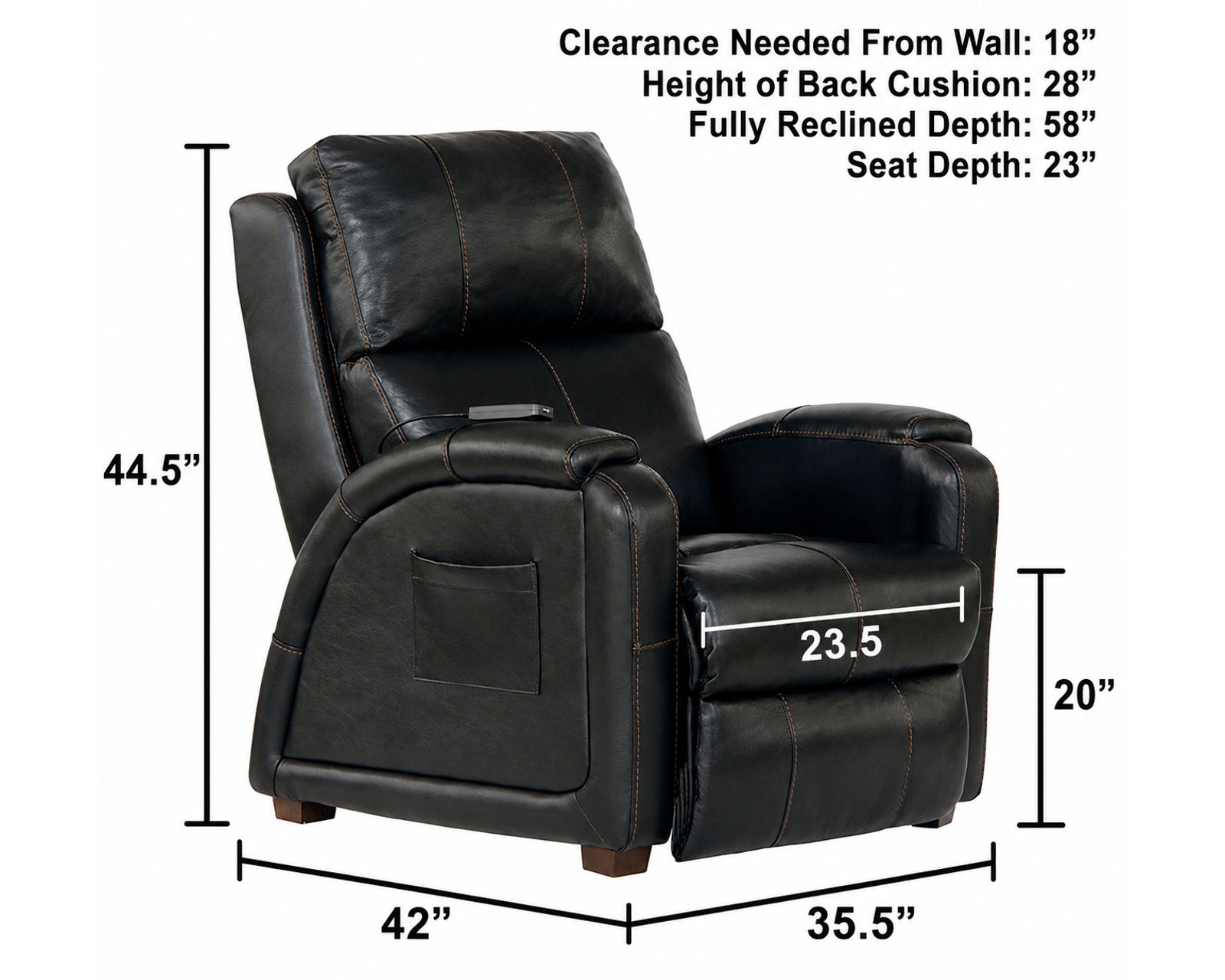 Reliever Power Headrest Power Lay-Flat Recliner Advanced Wellness Comfort with Deep-Tissue Massage, Heat, Power Lumbar & Zero Gravity Relaxation (two colors) - Sit Down. Power Back. Let the Relief Begin.