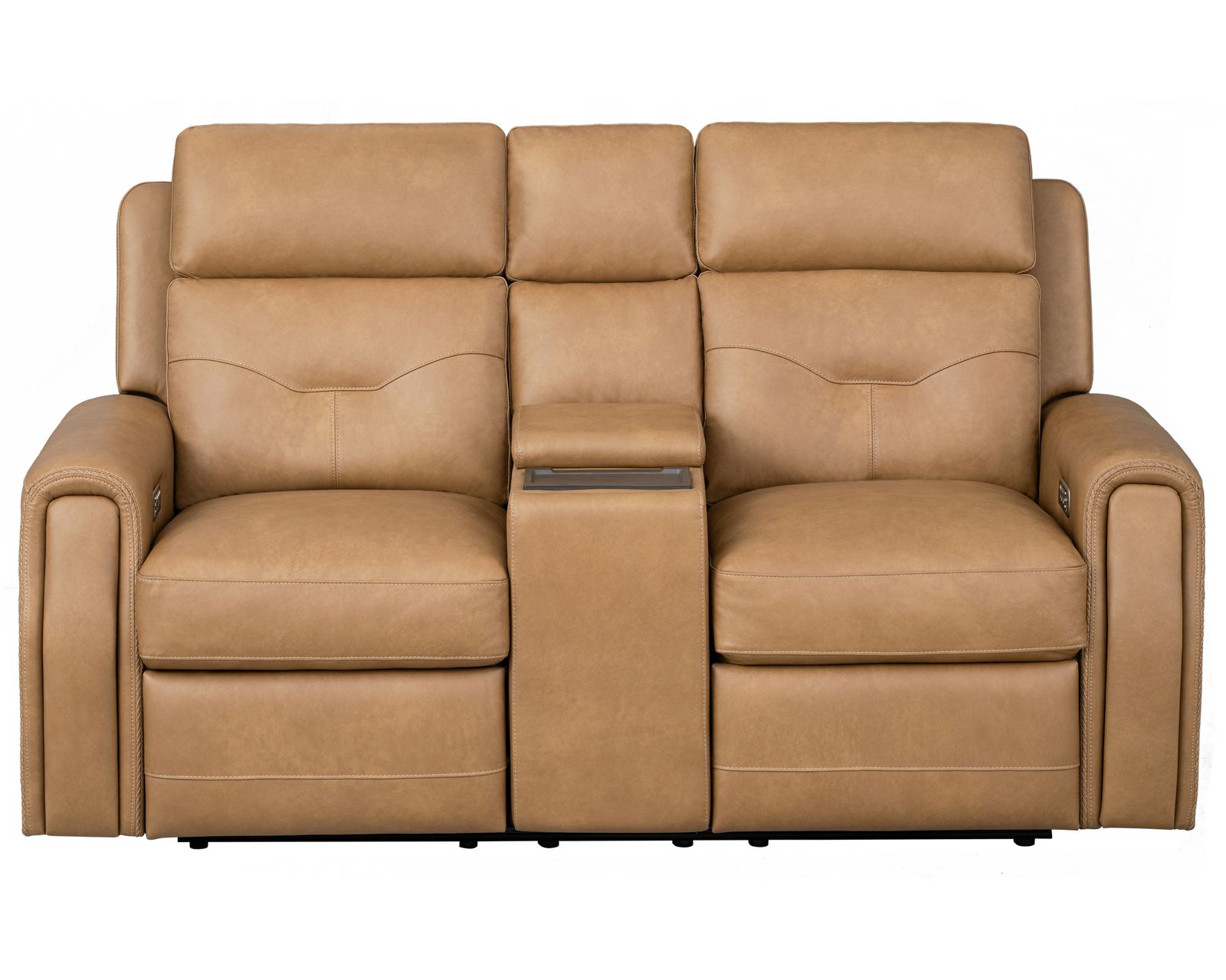 Felix 1536 Leather Zero Gravity Triple Power Reclining Console Loveseat with Heat and Massage (2 colors) in stock
